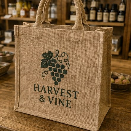 Custom Jute Shopper Bags