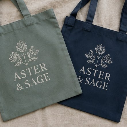 Custom reusable bags for a small business