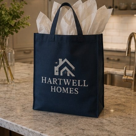 Customized reusable bags for real estate agencies